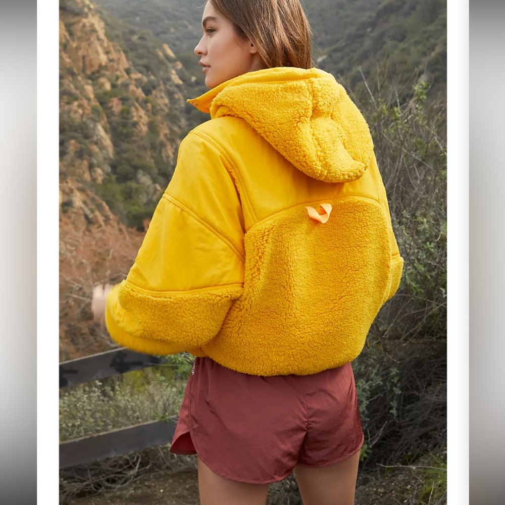 Free People x FP Movement Adventure Awaits Fleece in Orangeade